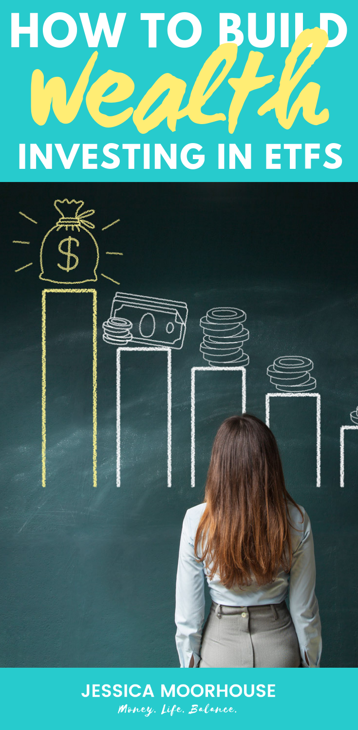 Want to learn how to build wealth? Invest in low-cost ETFs! Investing in ETFs in Canada is one of the best ways to do passive investing & reach your financial goals. #investing #ETFs #indexinvesting #indexing #passiveinvesting #wealth #personalfinance