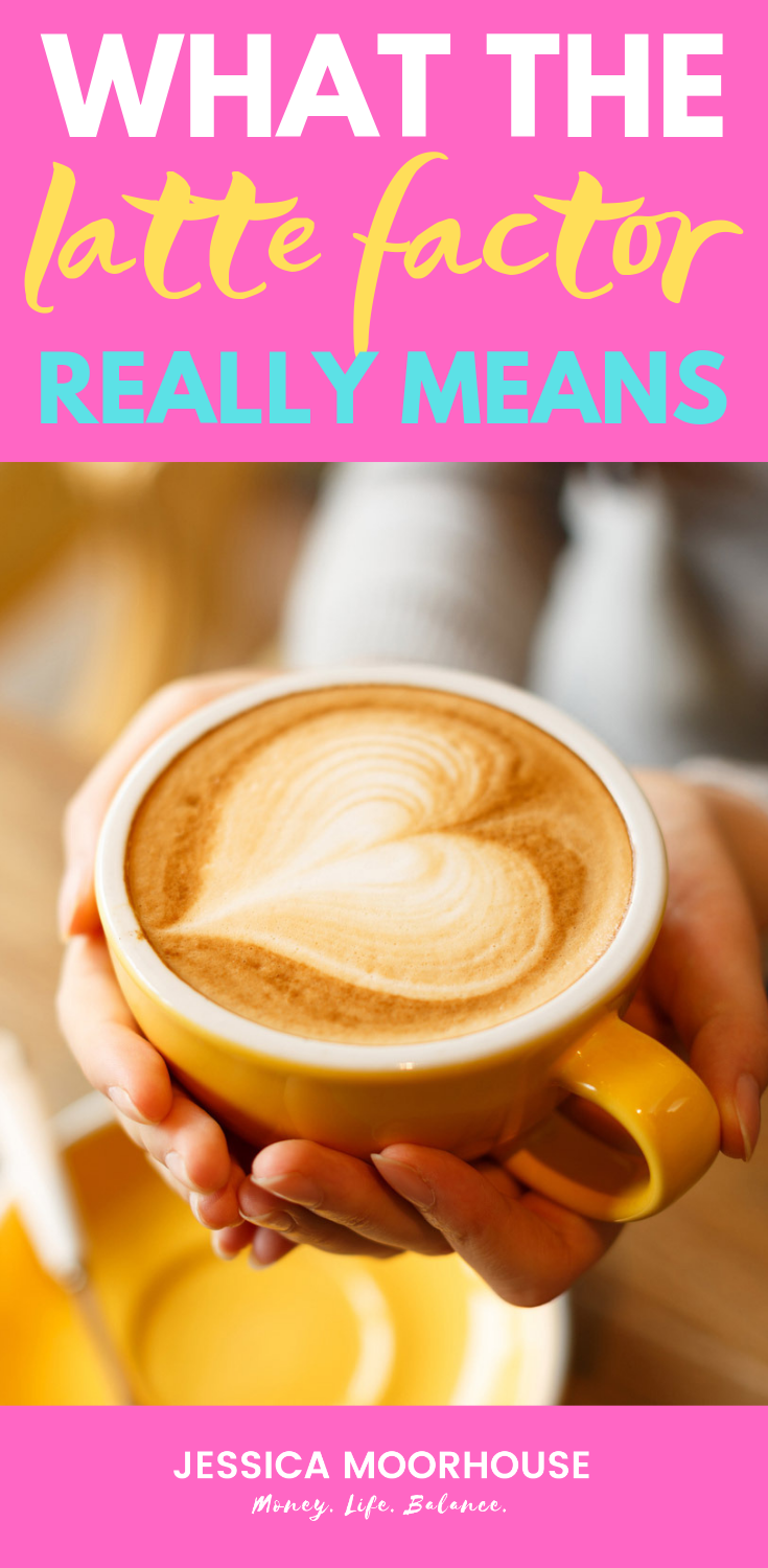 Spoiler alert... the latte factor has nothing to do with cutting your expensive latte habit. It has nothing to do with judging you for what you spend your money on. It\'s about values and goals actually. Learn more in my podcast episode with The Latte Factor co-author John David Mann. #lattefactor #spending #personalfinance #thelattefactor