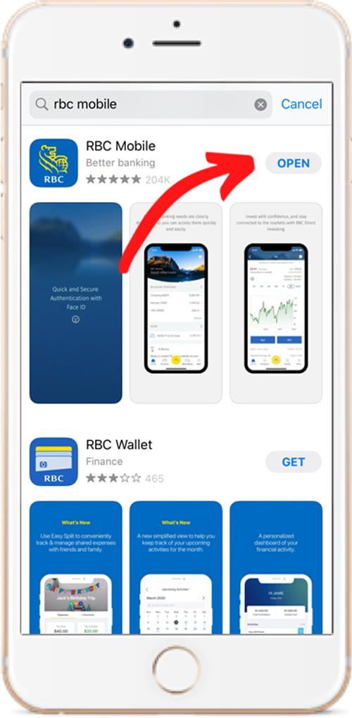 RBC Remote Account Access - Download App