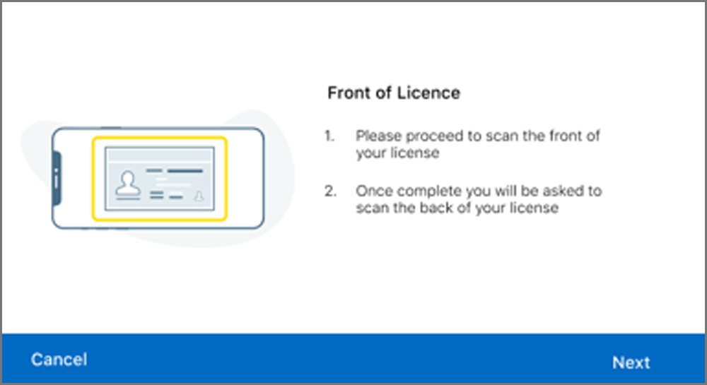 RBC Remote Account Open - Front of license