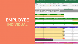 Budget Spreadsheet - Employee (Individual)
