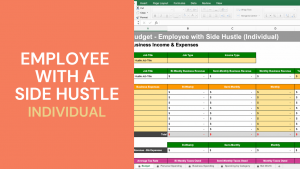 Budget Spreadsheet - Employee with a Side Hustle