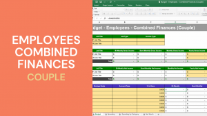 Budget Spreadsheet - Employees Combined Finances (Couple)